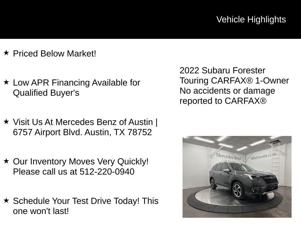 used 2022 Subaru Forester car, priced at $29,900