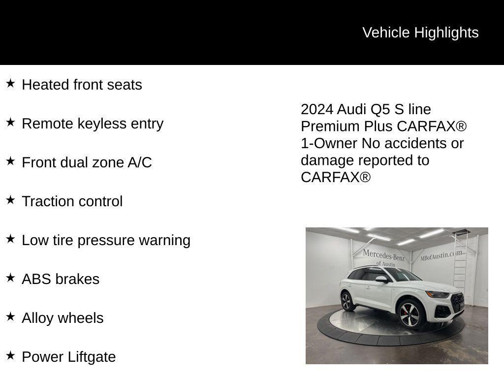 used 2024 Audi Q5 car, priced at $39,900