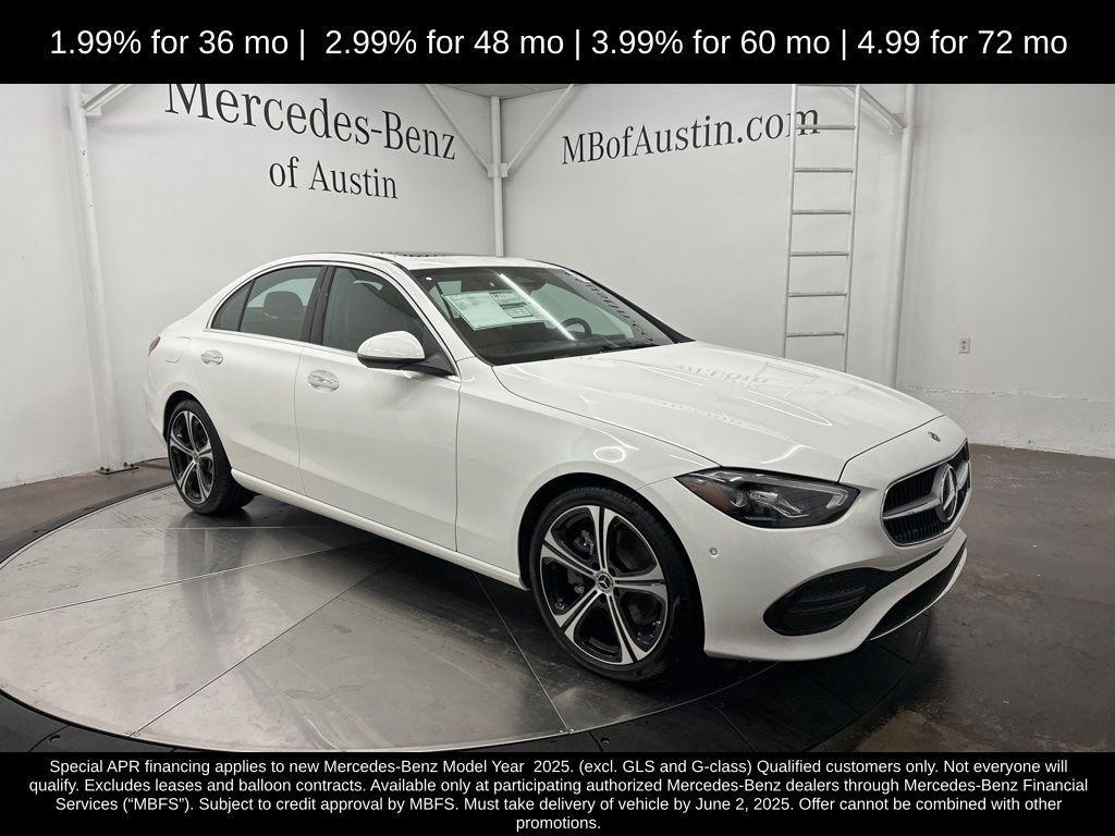 new 2025 Mercedes-Benz C-Class car, priced at $50,405