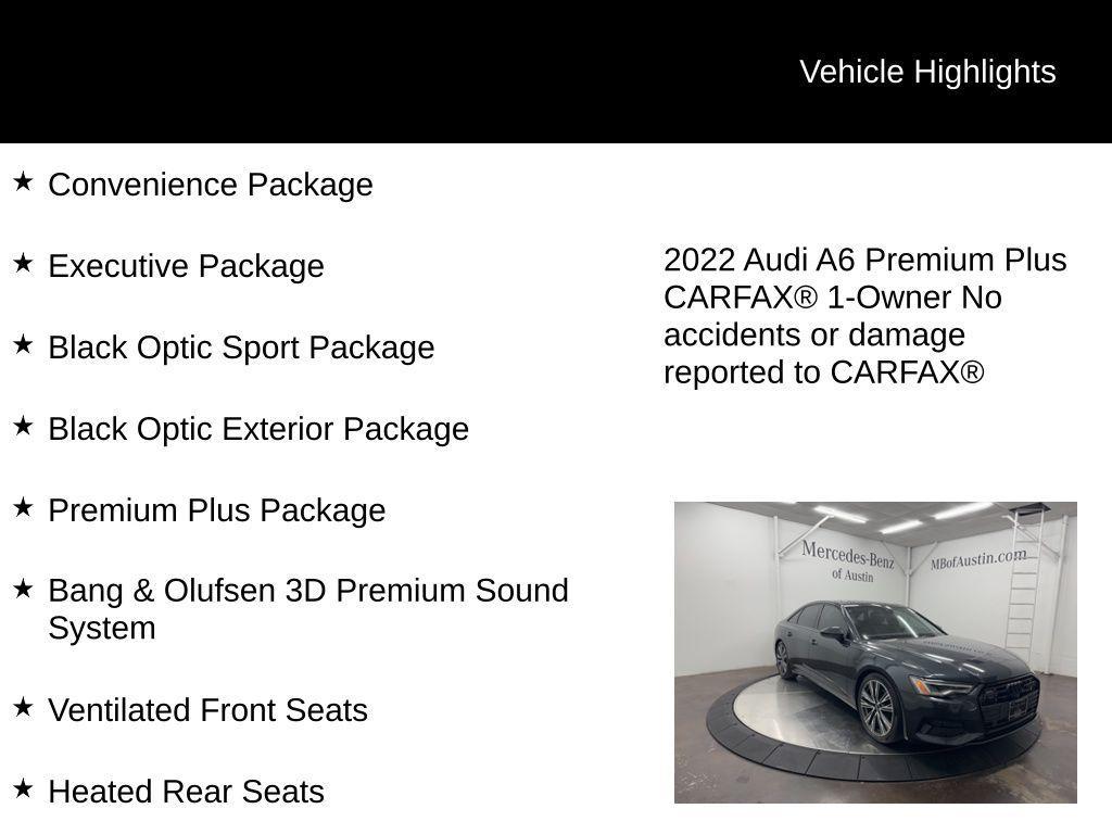 used 2022 Audi A6 car, priced at $37,900