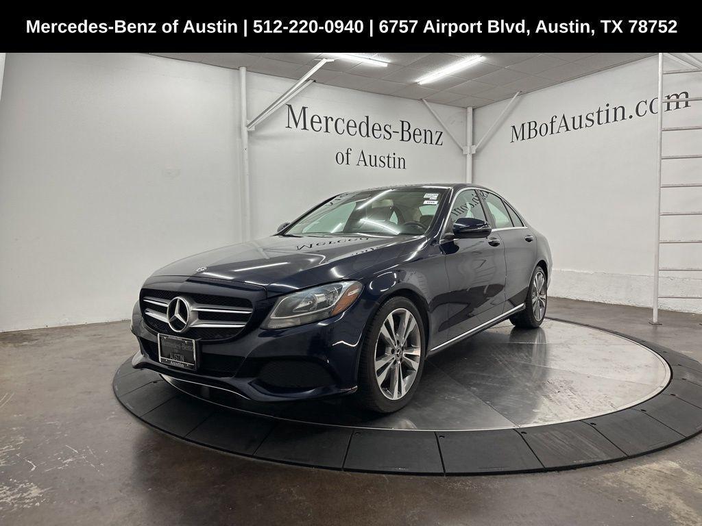 used 2018 Mercedes-Benz C-Class car, priced at $17,990