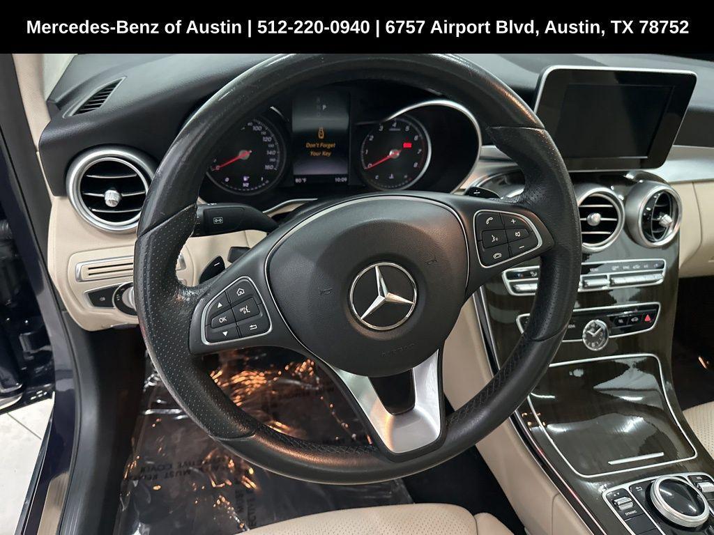 used 2018 Mercedes-Benz C-Class car, priced at $17,990