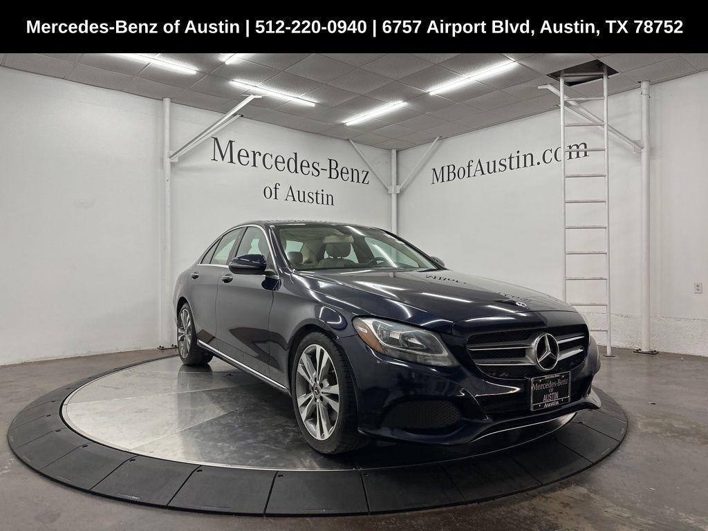 used 2018 Mercedes-Benz C-Class car, priced at $17,990