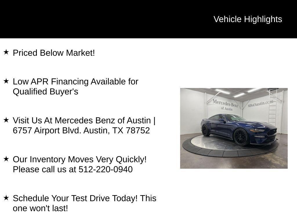 used 2019 Ford Mustang car, priced at $30,900
