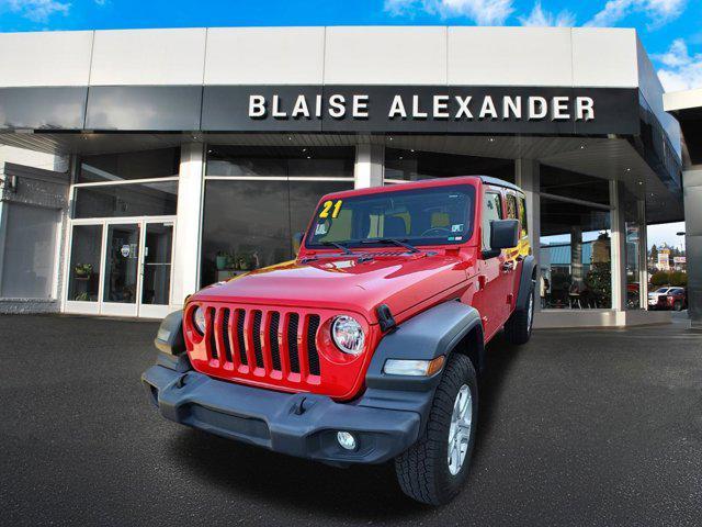 used 2021 Jeep Wrangler Unlimited car, priced at $27,000