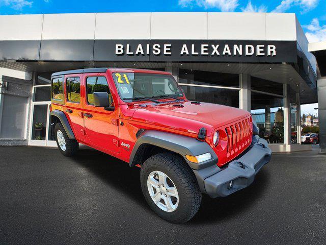 used 2021 Jeep Wrangler Unlimited car, priced at $27,000