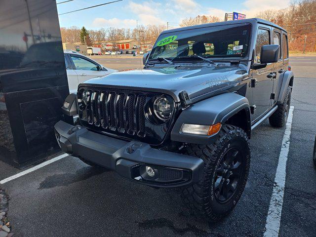 used 2021 Jeep Wrangler car, priced at $33,500