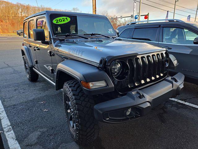 used 2021 Jeep Wrangler car, priced at $33,500