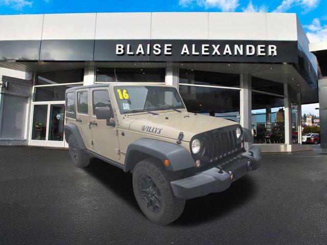 used 2016 Jeep Wrangler Unlimited car, priced at $18,000
