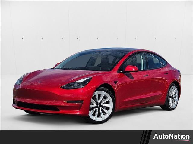 used 2022 Tesla Model 3 car, priced at $27,658