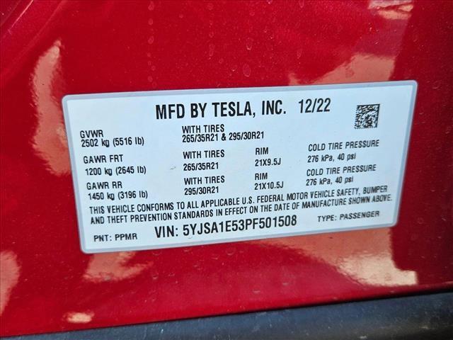 used 2023 Tesla Model S car, priced at $57,201