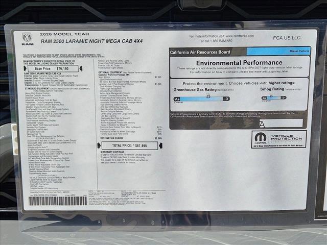 new 2026 Ram 2500 car, priced at $80,398