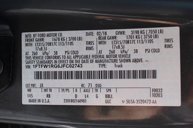 used 2018 Ford F-150 car, priced at $40,600