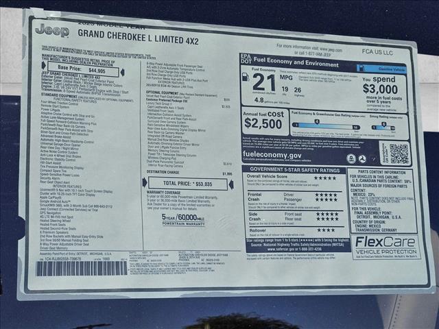 new 2025 Jeep Grand Cherokee L car, priced at $44,273