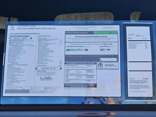 new 2025 Ram 2500 car, priced at $62,692