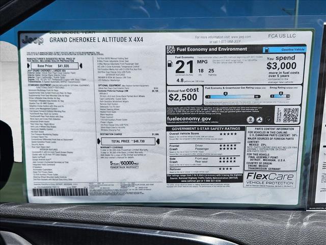 new 2025 Jeep Grand Cherokee L car, priced at $40,088