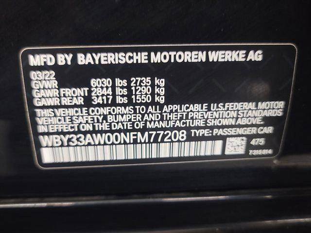 used 2022 BMW i4 Gran Coupe car, priced at $37,696