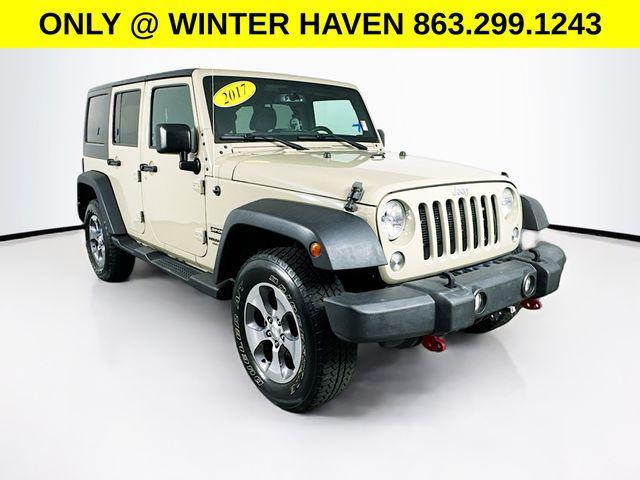 used 2017 Jeep Wrangler Unlimited car, priced at $18,500