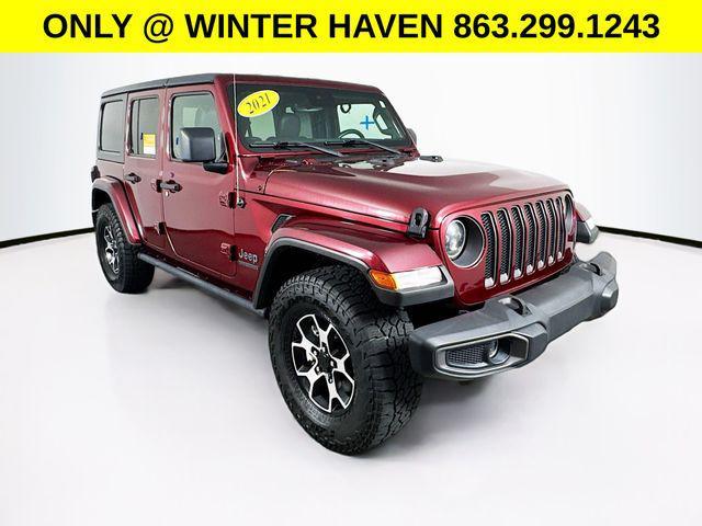used 2021 Jeep Wrangler Unlimited car, priced at $27,102