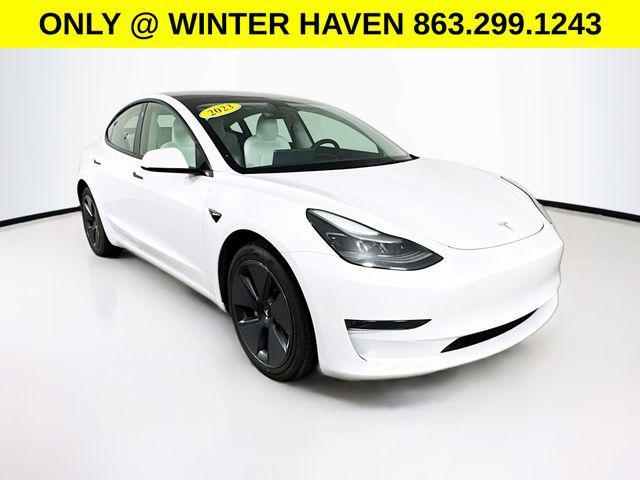 used 2023 Tesla Model 3 car, priced at $24,299