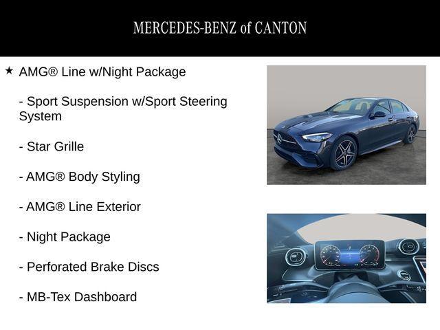 new 2024 Mercedes-Benz C-Class car, priced at $58,455
