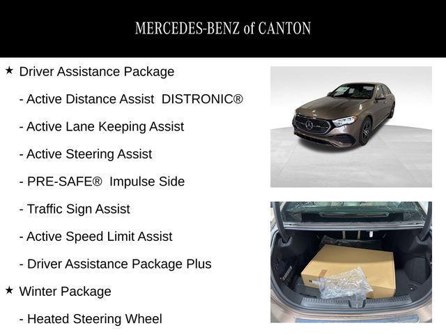 new 2025 Mercedes-Benz E-Class car, priced at $74,265