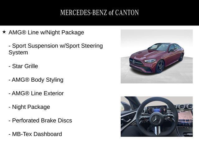 new 2024 Mercedes-Benz C-Class car, priced at $59,705
