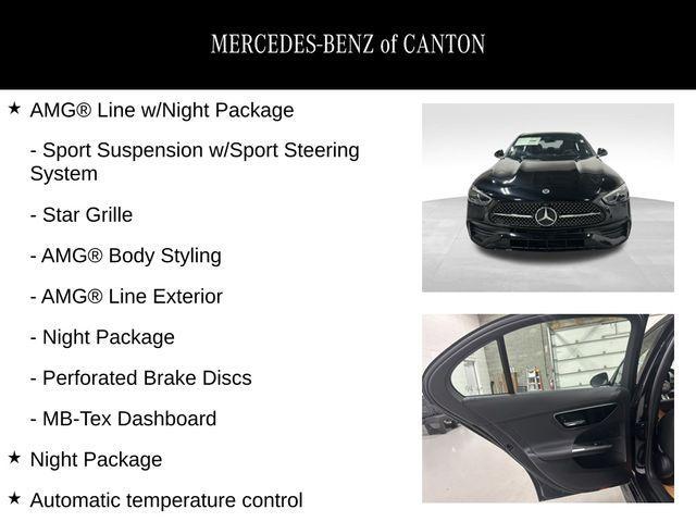 new 2025 Mercedes-Benz C-Class car, priced at $55,935