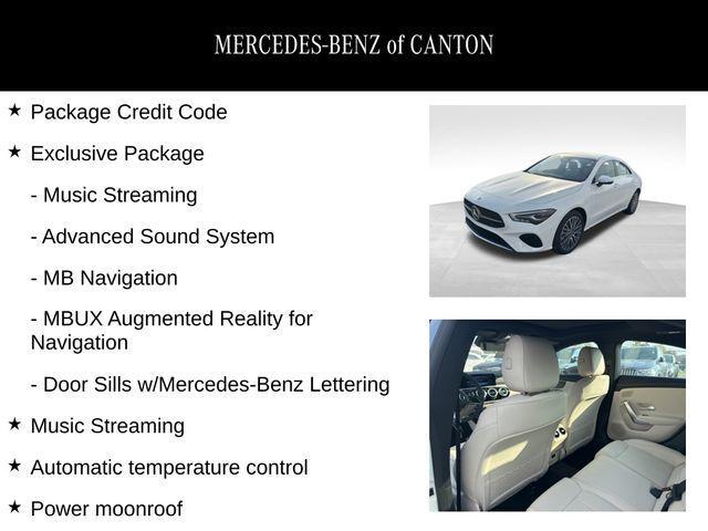 new 2025 Mercedes-Benz CLA 250 car, priced at $50,345