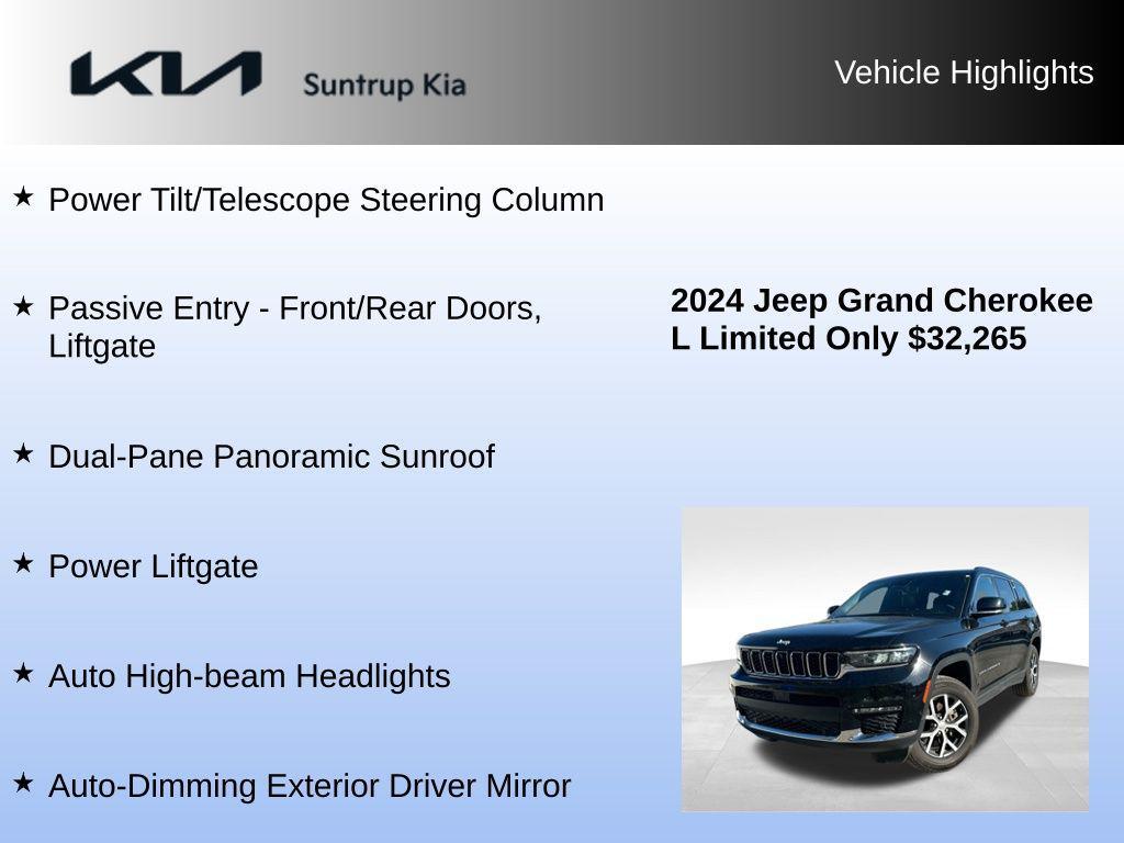 used 2024 Jeep Grand Cherokee L car, priced at $32,265