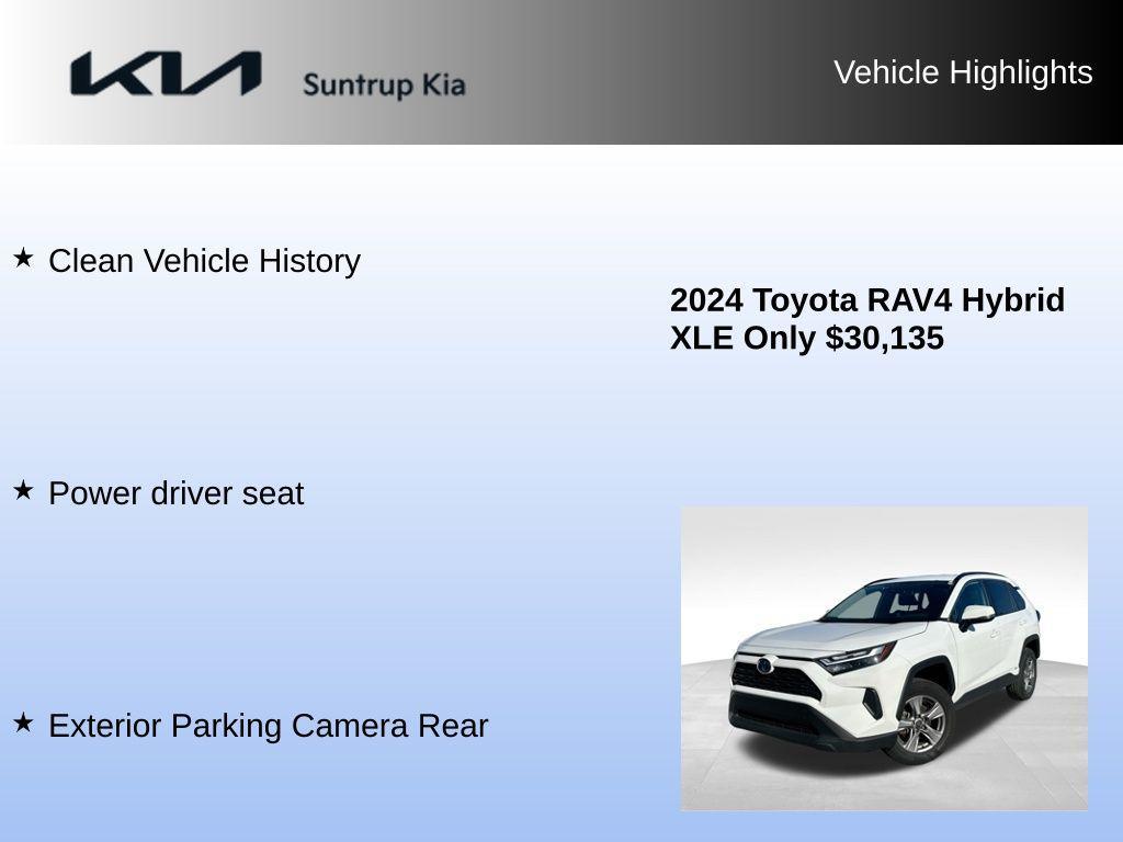 used 2024 Toyota RAV4 Hybrid car, priced at $29,225