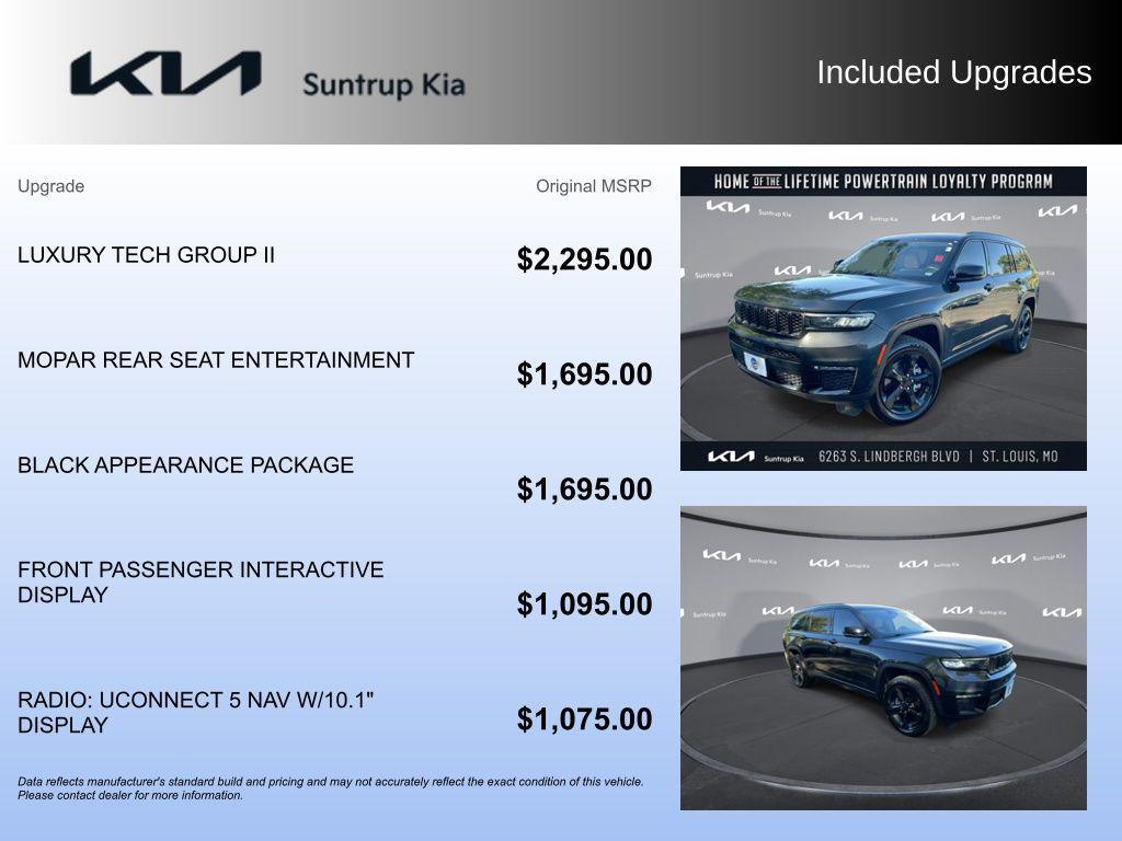 used 2022 Jeep Grand Cherokee L car, priced at $28,295