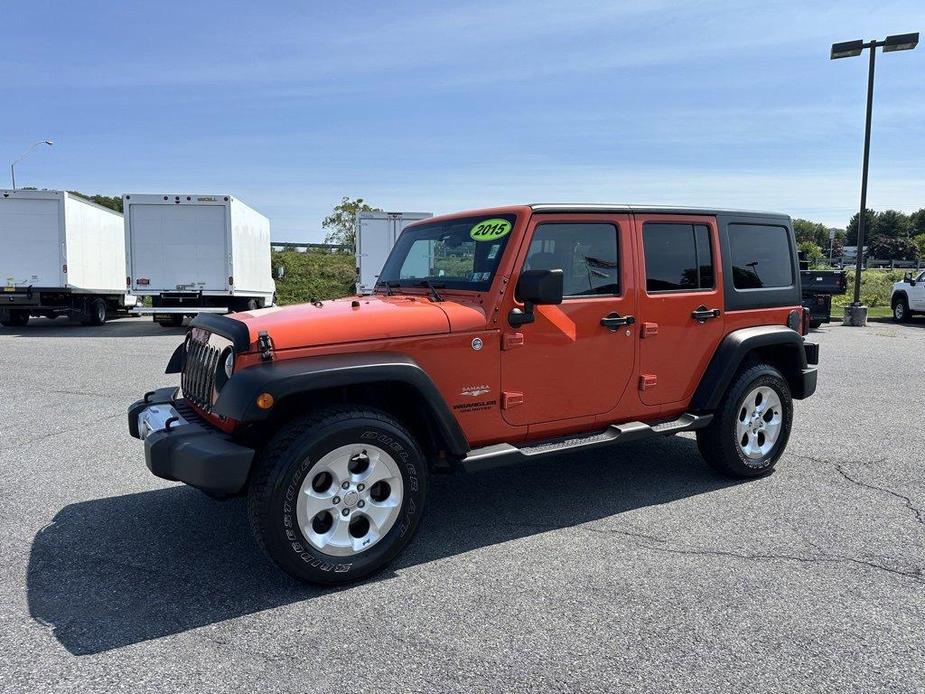 used 2015 Jeep Wrangler Unlimited car, priced at $16,541