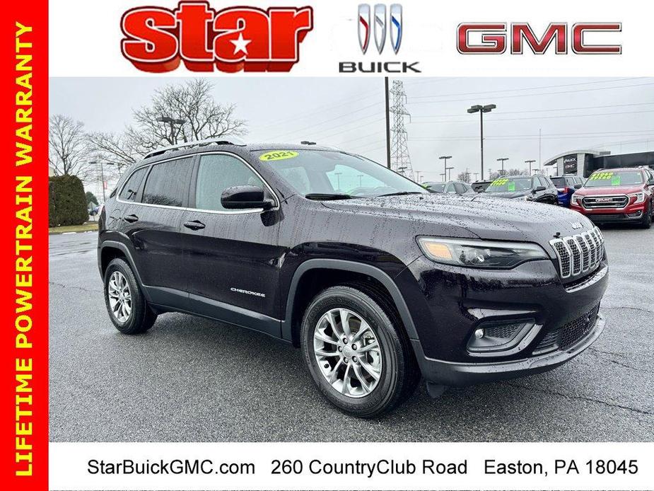 used 2021 Jeep Cherokee car, priced at $25,798