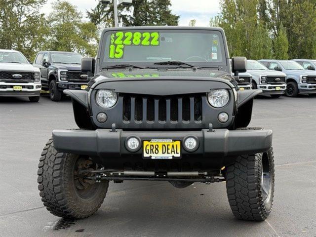 used 2015 Jeep Wrangler Unlimited car, priced at $18,750