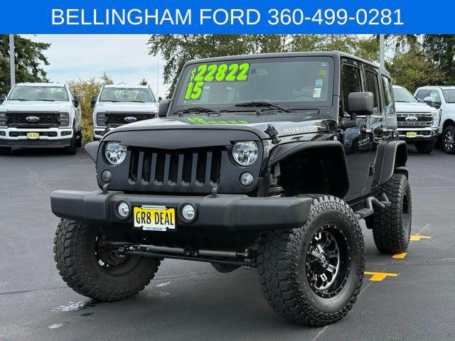 used 2015 Jeep Wrangler Unlimited car, priced at $18,991