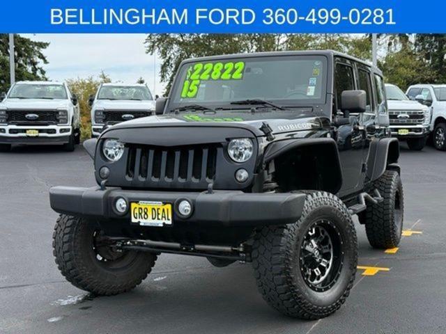 used 2015 Jeep Wrangler Unlimited car, priced at $18,991