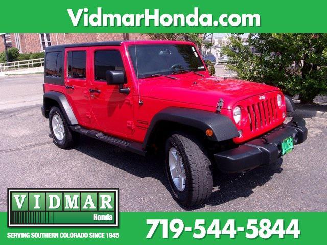 used 2016 Jeep Wrangler Unlimited car, priced at $26,833