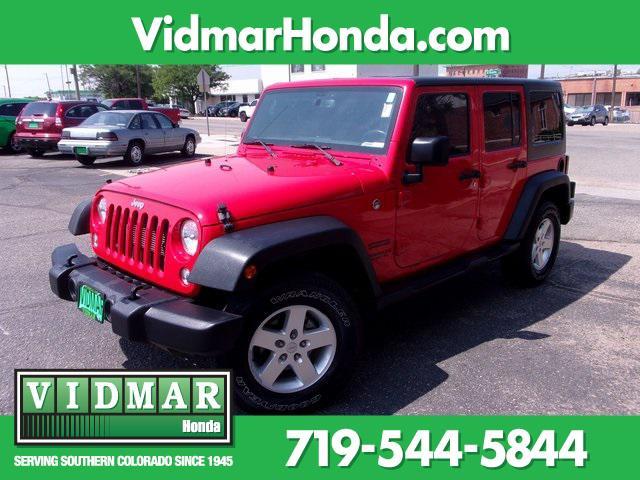 used 2016 Jeep Wrangler Unlimited car, priced at $26,833