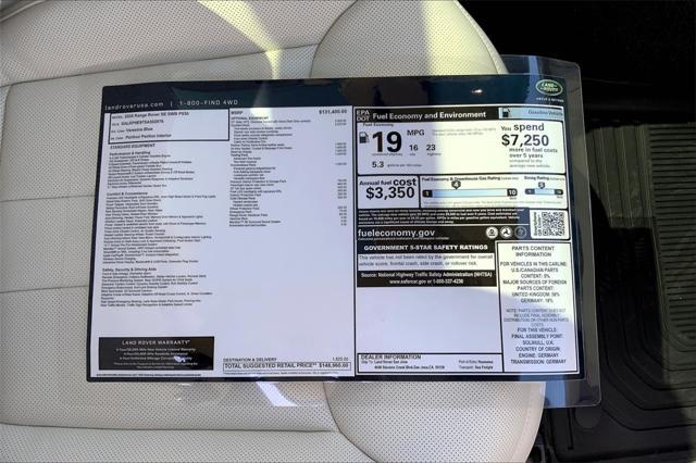 new 2025 Land Rover Range Rover car, priced at $148,960