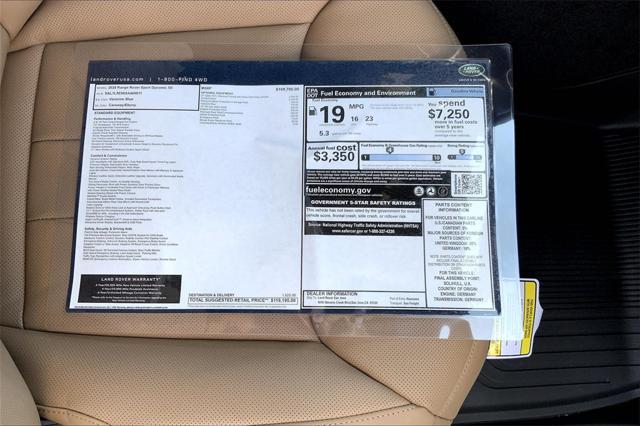 new 2025 Land Rover Range Rover Sport car, priced at $119,195