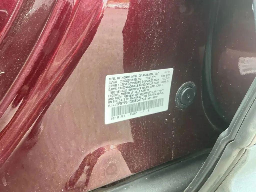 used 2016 Honda Pilot car, priced at $12,967