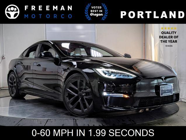 used 2021 Tesla Model S car, priced at $59,995