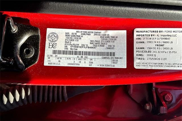 used 2020 Ford F-150 car, priced at $30,937
