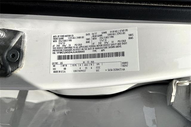 used 2018 Ford Escape car, priced at $12,328