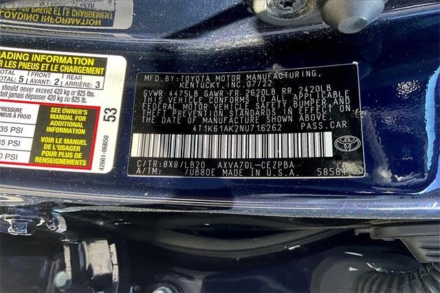 used 2022 Toyota Camry car, priced at $27,387
