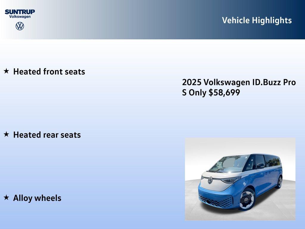 new 2025 Volkswagen ID. Buzz car, priced at $58,699