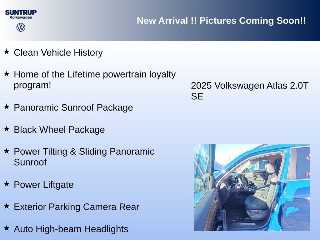 used 2025 Volkswagen Atlas car, priced at $37,705