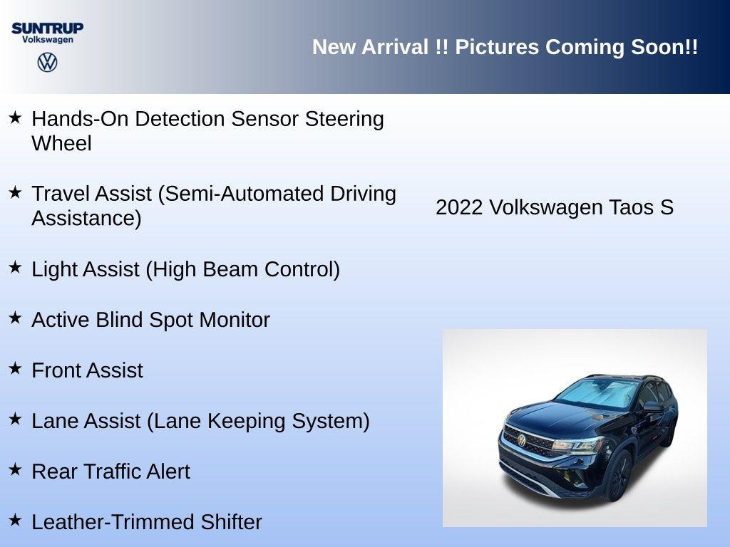 used 2022 Volkswagen Taos car, priced at $17,595