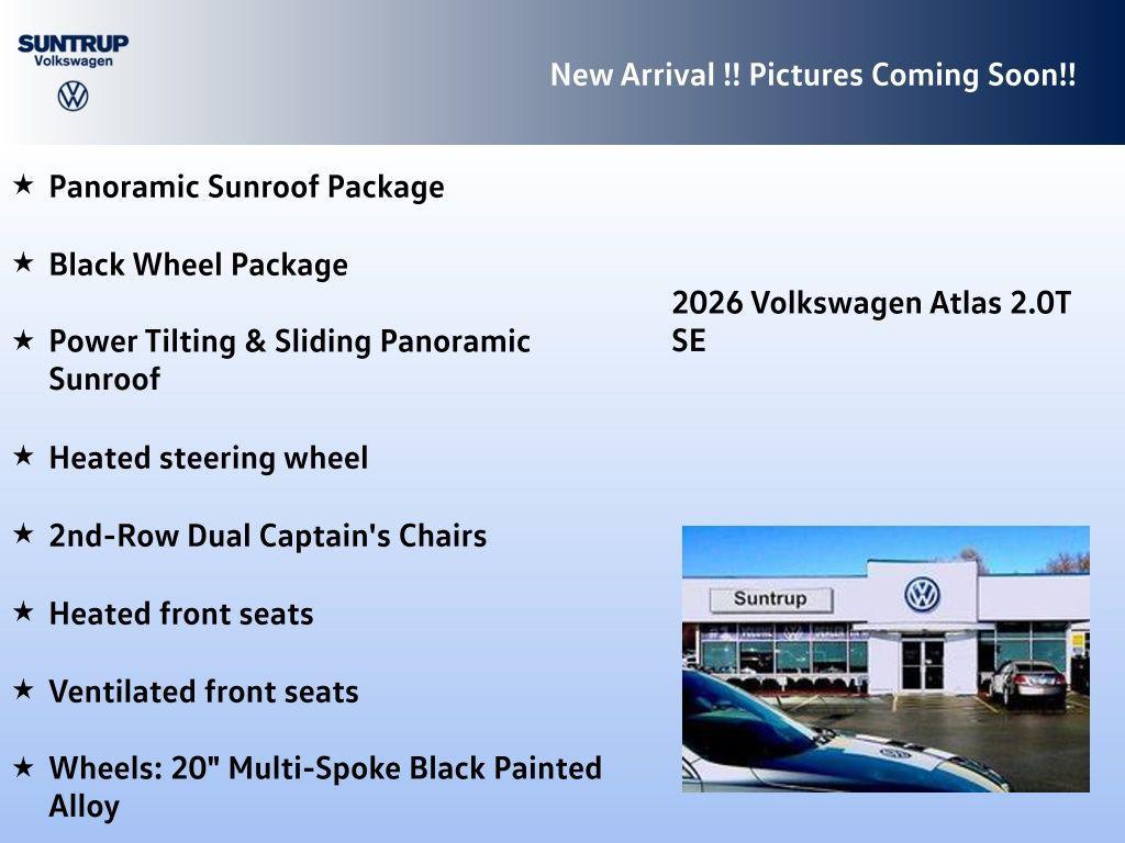 new 2026 Volkswagen Atlas car, priced at $47,557